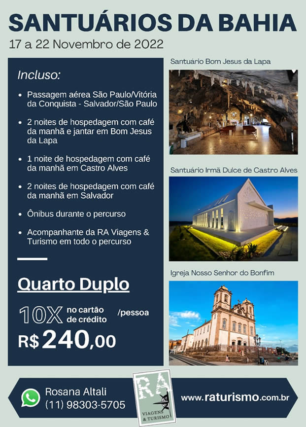 Flyer Santuários da Bahia Pe Wallace